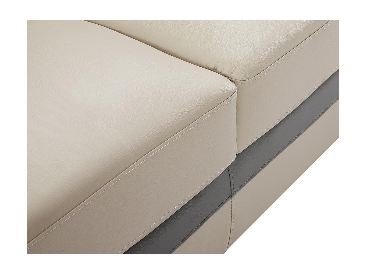 Vente-unique Ledersofa 3Sitzer FRANCESCA  