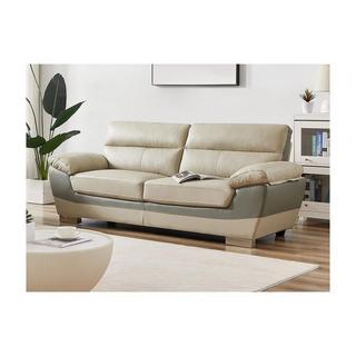 Vente-unique Ledersofa 3Sitzer FRANCESCA  