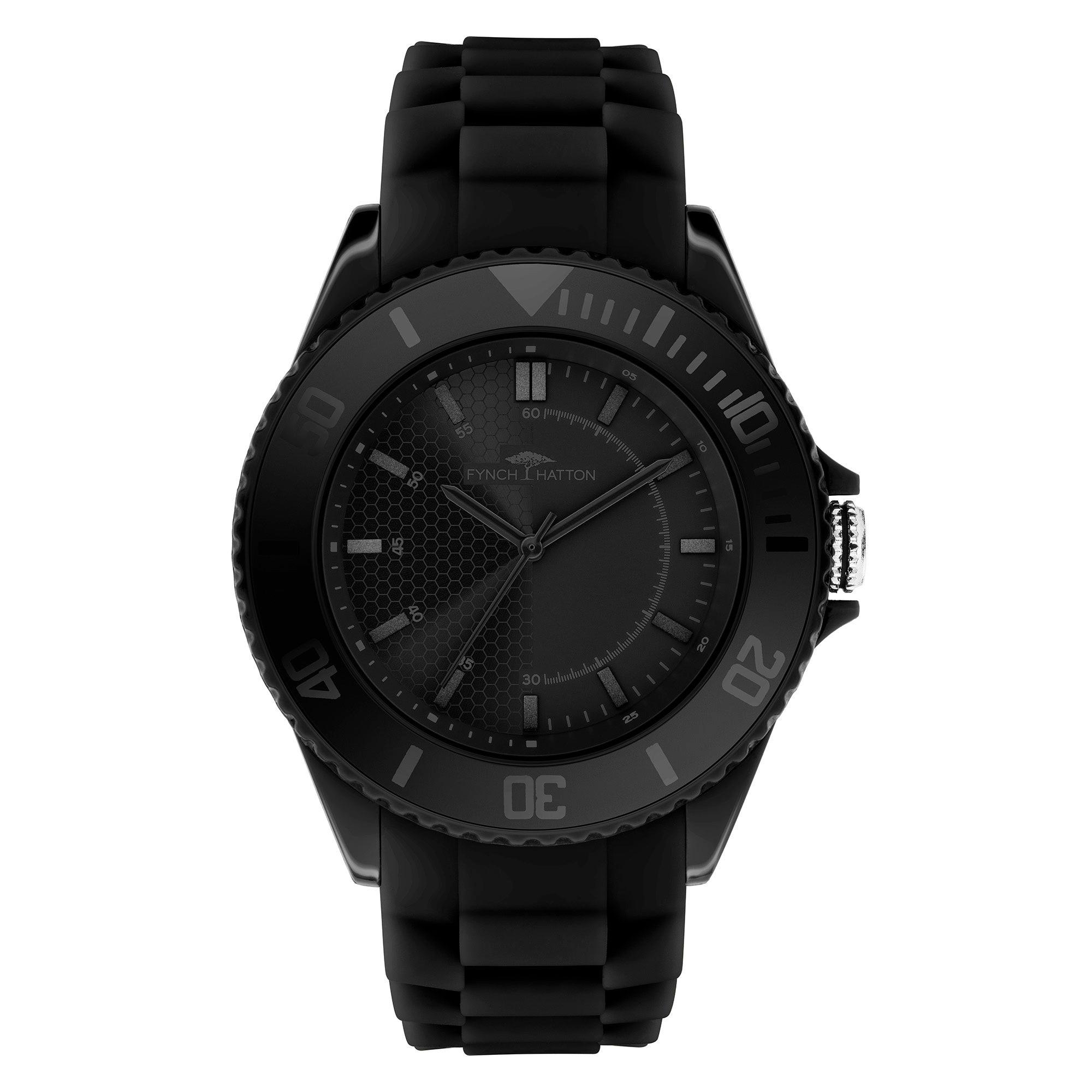 Image of Sport Armbanduhr Herren Schwarz 44mm