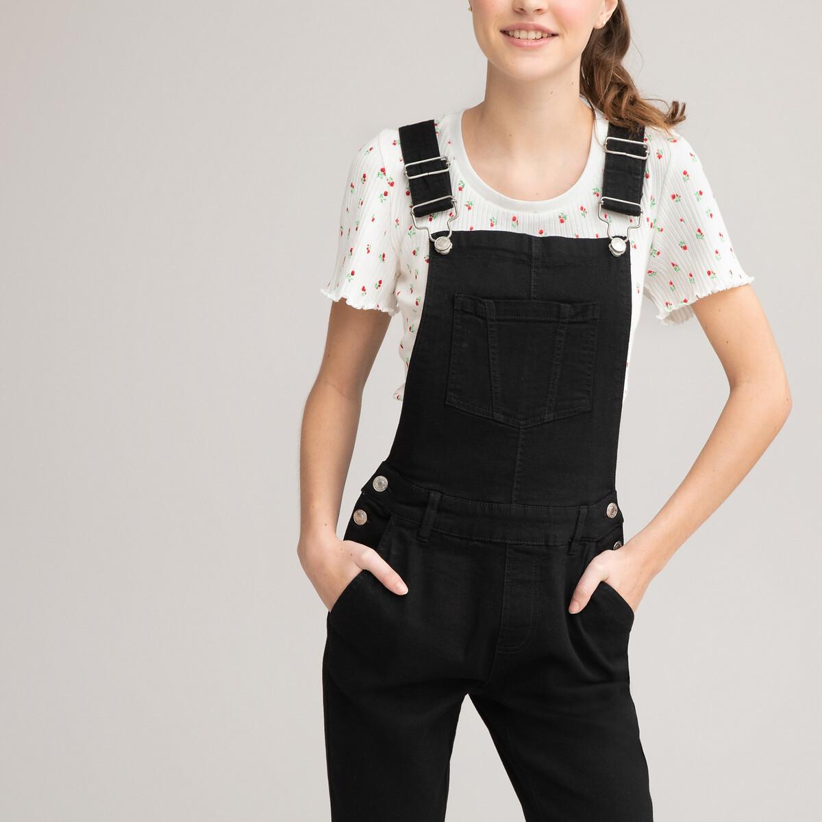 Image of Jeanslatzhose Unisex Schwarz 14A