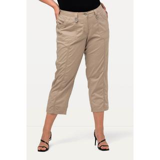 Ulla Popken  Pantalon cargo 7/8 avec attaches, taille confortable 