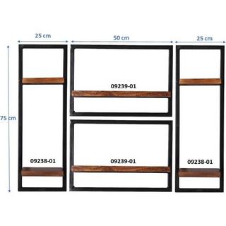 mutoni Wandregal Havanna natur 110x25x75 (4-tlg)  