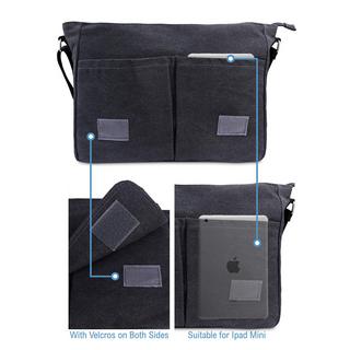 Only-bags.store Wasserdichte Canvas Messenger Aktentasche Laptoptasche  