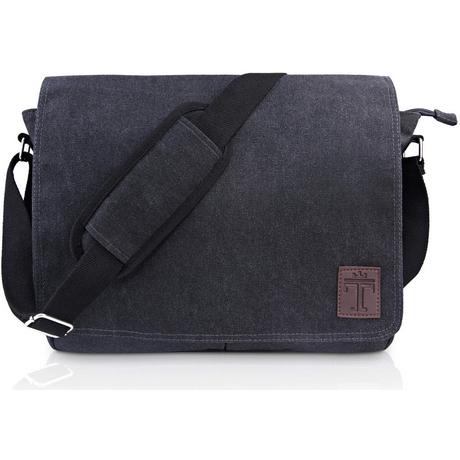 Only-bags.store Wasserdichte Canvas Messenger Aktentasche Laptoptasche  