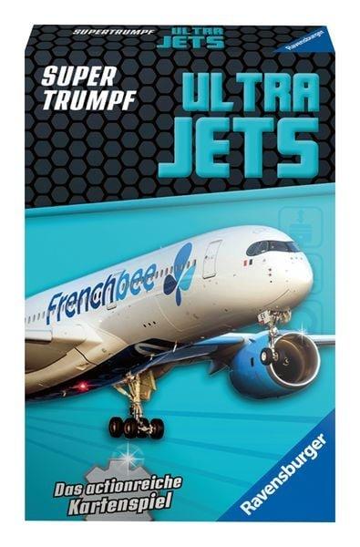 Ravensburger  Ravensburger Kartenspiel, Supertrumpf Ultra Jets 20691, Quartett und Trumpf-Spiel für Technik-Fans ab 7 Jahren 