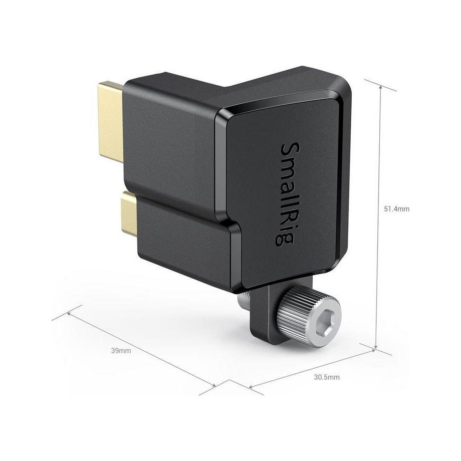 Smallrig  Adaptateur HDMI Type-C à angle droit  pour cage de caméra BMPCC 