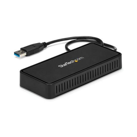 STARTECH.COM  Mini Dock USB 3.0 - Station d'Acceuil USB-A Double Écran avec Vidéo DisplayPort 4K 60Hz & Gigabit Ethernet - Câble 30 cm - Adaptateur USB 3.1 Gen 1 Type-A pour PC Portable 