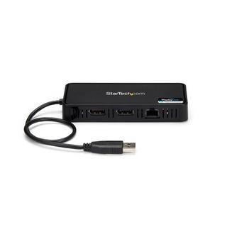 STARTECH.COM  Mini Dock USB 3.0 - Station d'Acceuil USB-A Double Écran avec Vidéo DisplayPort 4K 60Hz & Gigabit Ethernet - Câble 30 cm - Adaptateur USB 3.1 Gen 1 Type-A pour PC Portable 