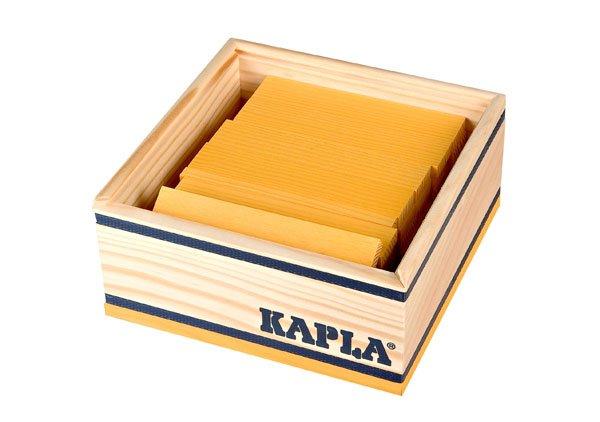 KAPLA  Coffret de 40 planchettes Kapla couleur jaune 