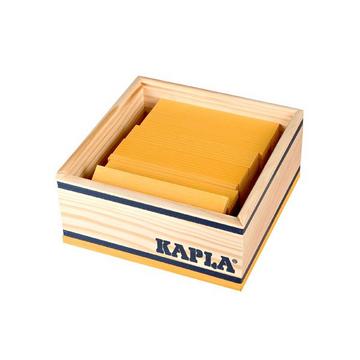 Box mit 40 Kaplas, gelb, KAPLA