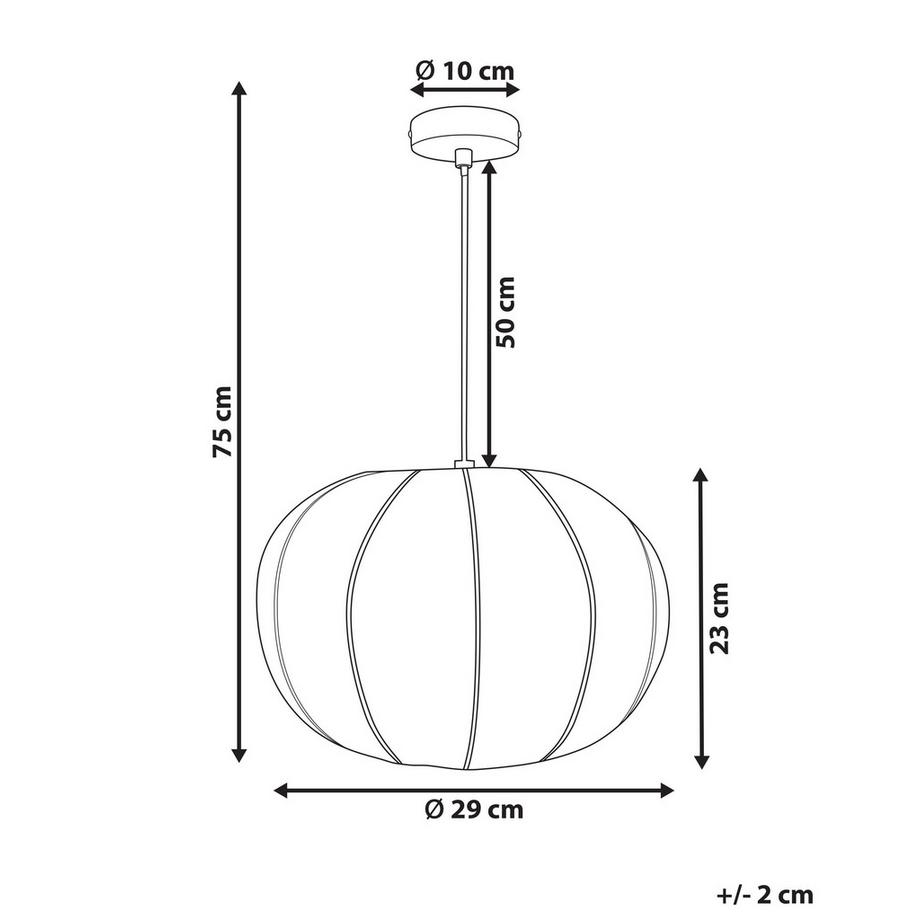 Beliani Lampe suspension en Nylon Moderne MARIARA  