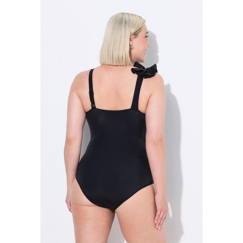 Ulla Popken Costume da bagno Decorazione 3D Coppe Morbide Spalline Rimovibili Riciclato  