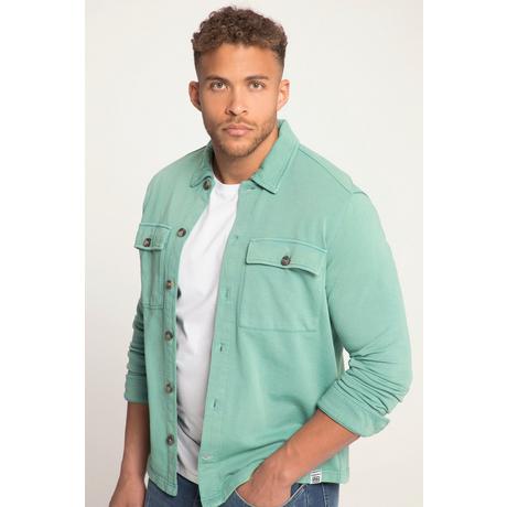 Sthuge  Chemise / surchemise en molleton, délavage acid washed et manches longues - jusqu'au 8 XL 