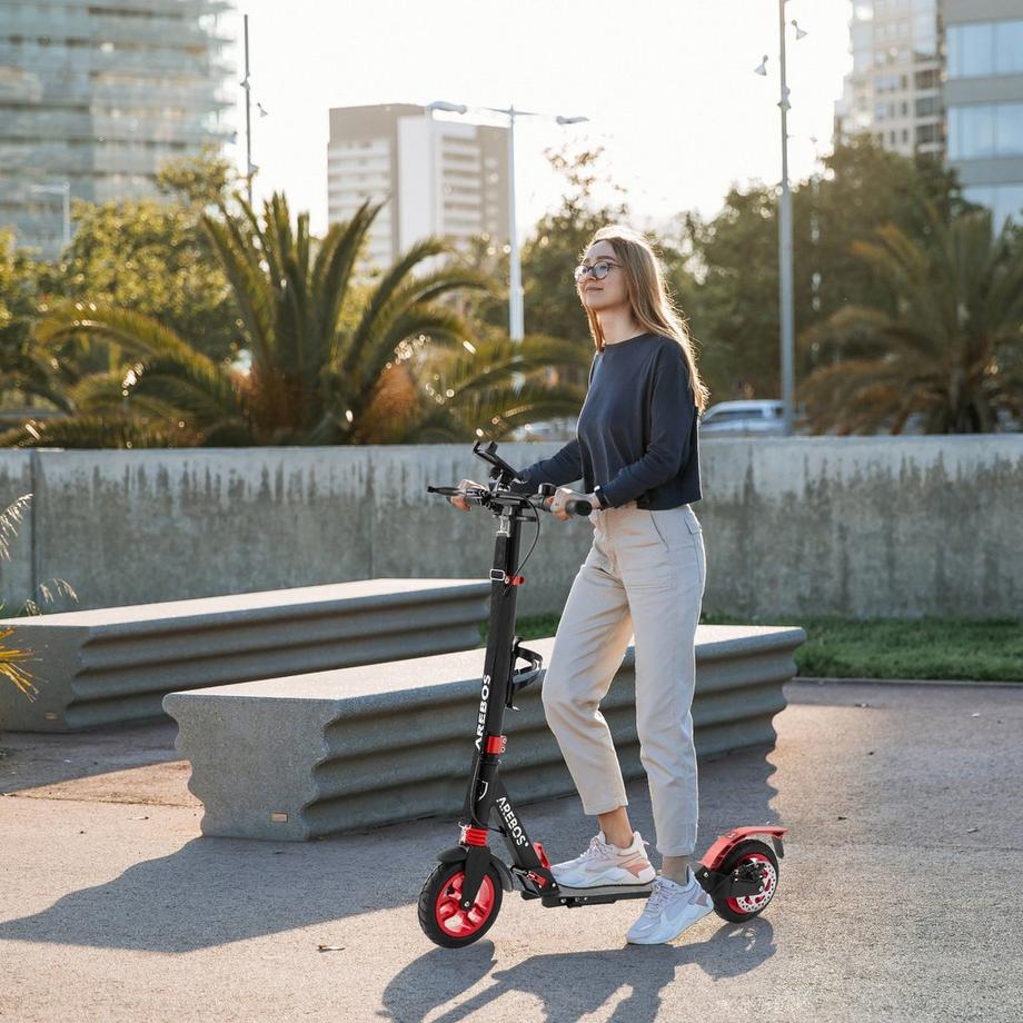 Arebos  Tretroller Scooter Kickroller Cityroller | bis 100 kg | mit Luftreifen 