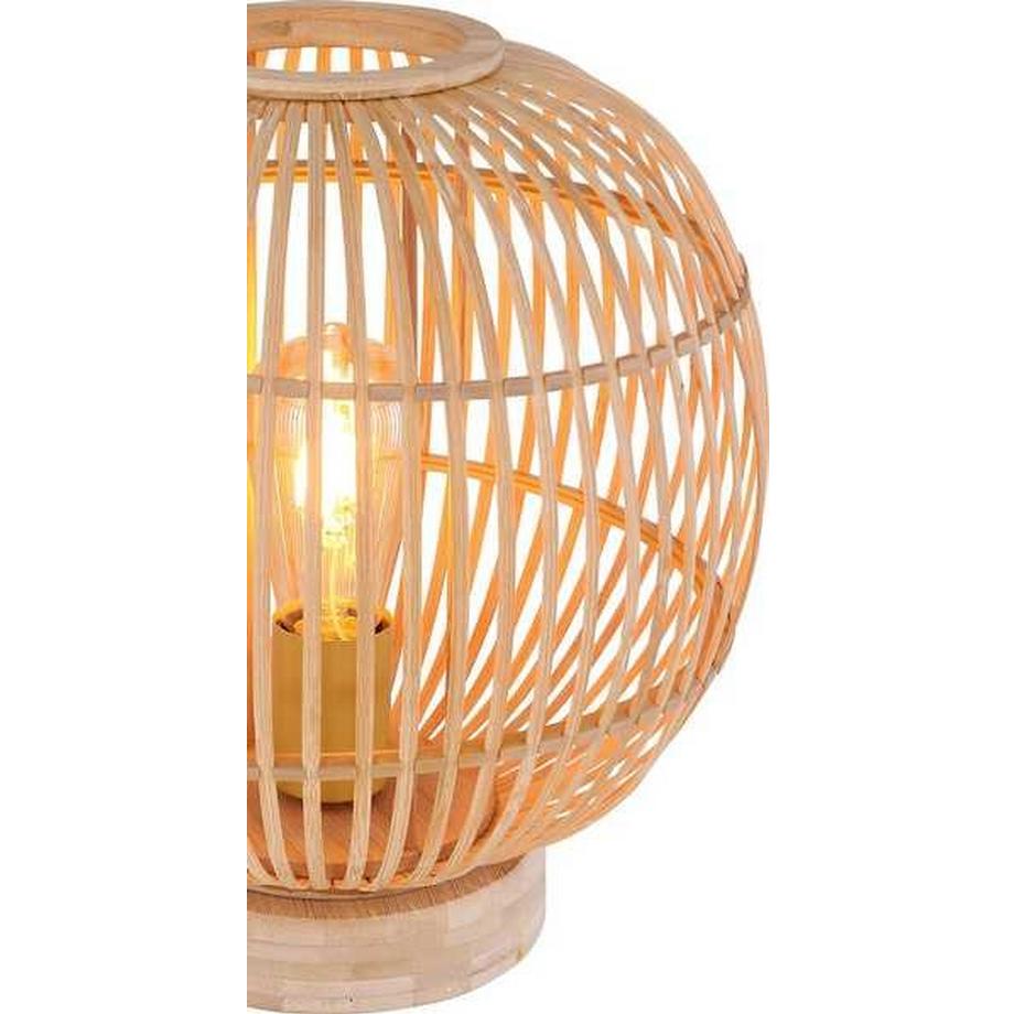 mutoni Lampe à poser Hildegard bambou naturel 1xE27  