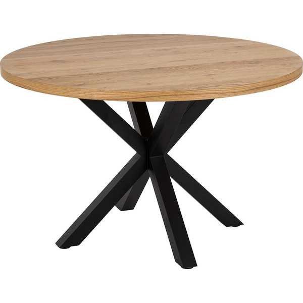 mutoni Table à manger Triple-X naturel 120 ronde  