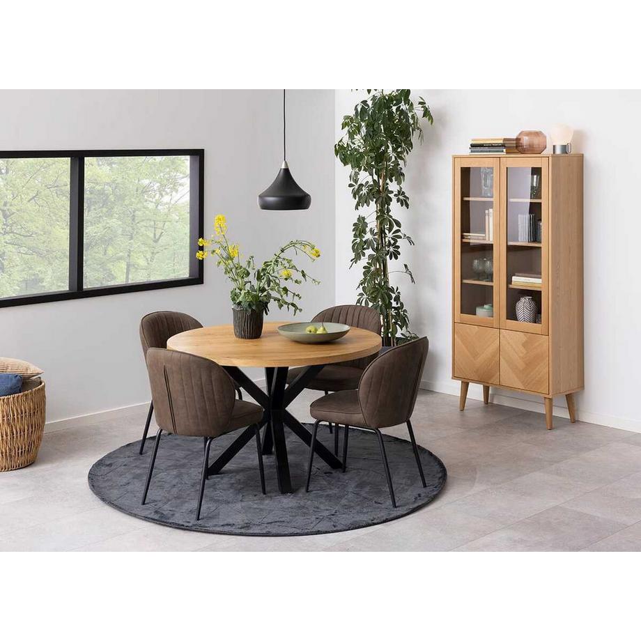 mutoni Table de salle à manger Triple-X nature 120 ronde  
