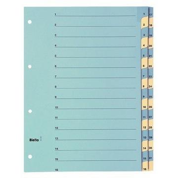 BIELLA Register Karton blau/gelb A4 462443.00 1-31, 4 Loch