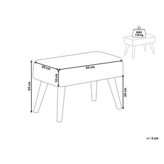 Beliani Hocker aus Polyester Modern TAKOMA II  