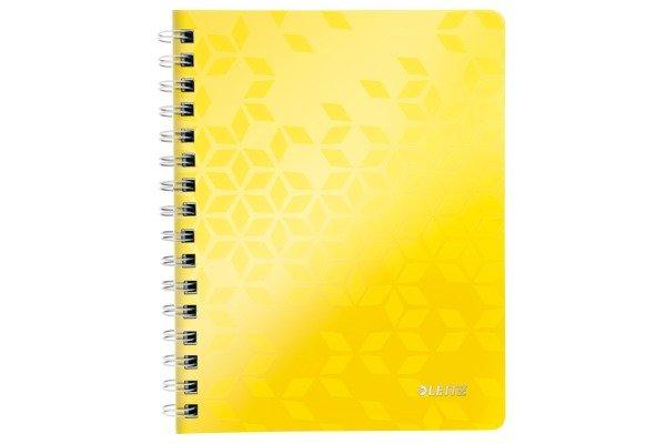Image of LEITZ Spiralbuch WOW PP A5 4641-00-16 gelb 80 Blatt LEITZ Spiralbuch WOW PP A5 4641-00-16 gelb 80 Blatt