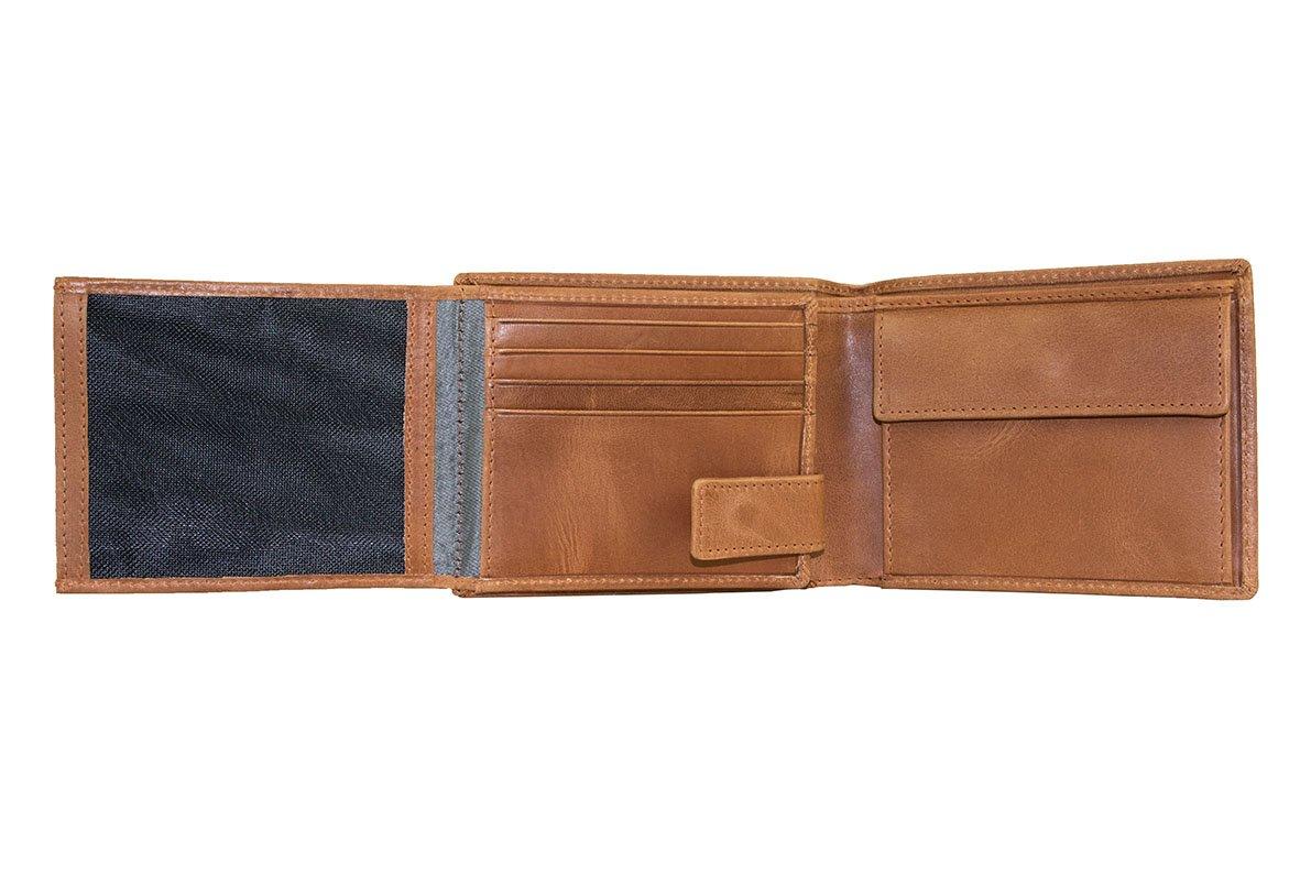 BUGATTI Volo Grosse Klappen Geldbörse Cognac  