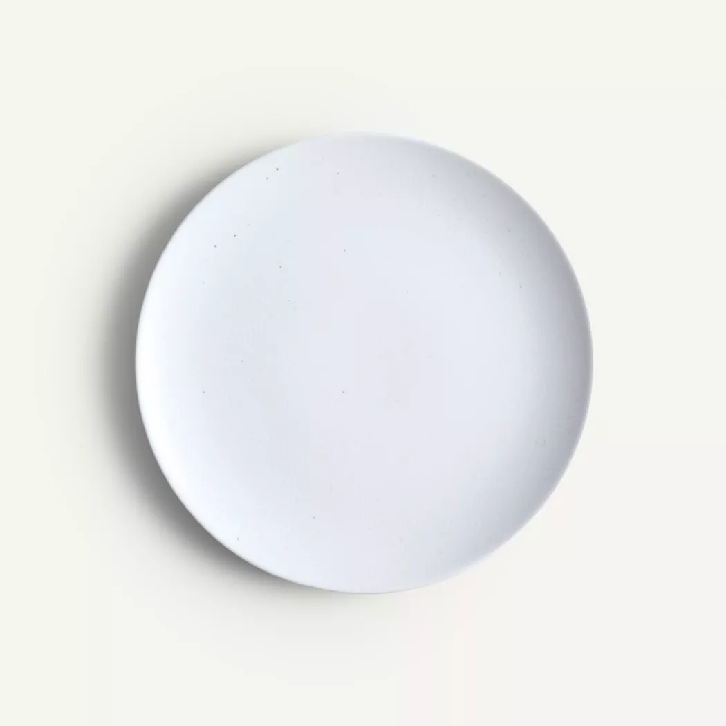 AM.PM - Set aus 4 Desserttellern aus emailliertem Porzellan, One Size, Weiss
