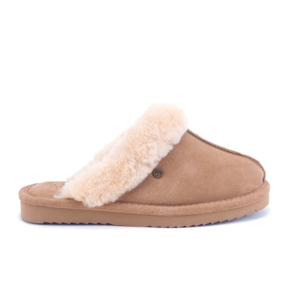 Image of Lismore - Wildleder Flip Flop Damen Beige 38