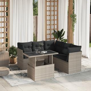 VidaXL set divano da giardino Polirattan  