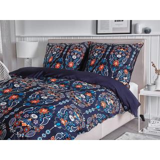 Beliani MADRONA Moderno Set di biancheria da letto in raso di cotone  