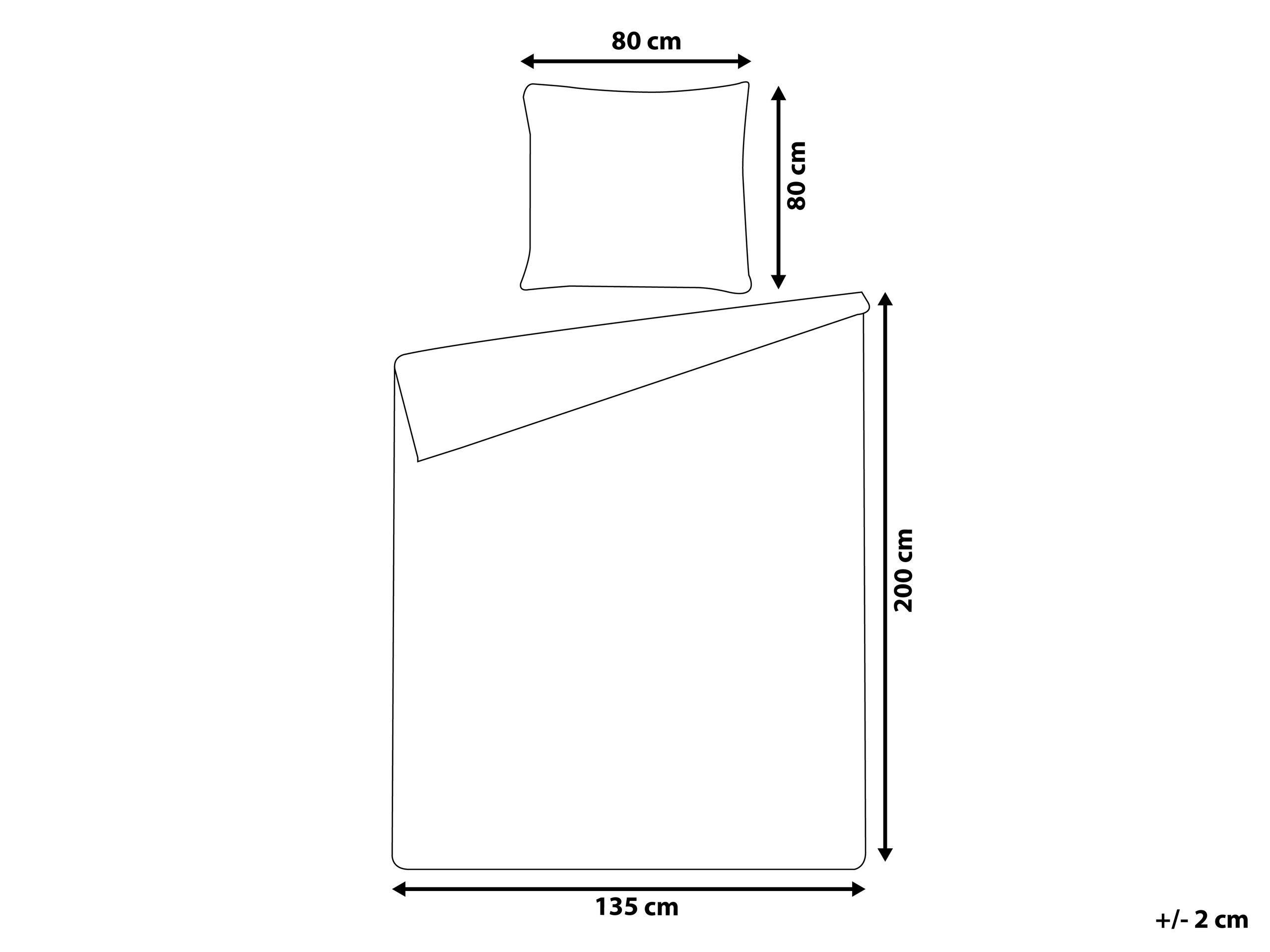 Beliani Draps en Coton Moderne MADRONA  