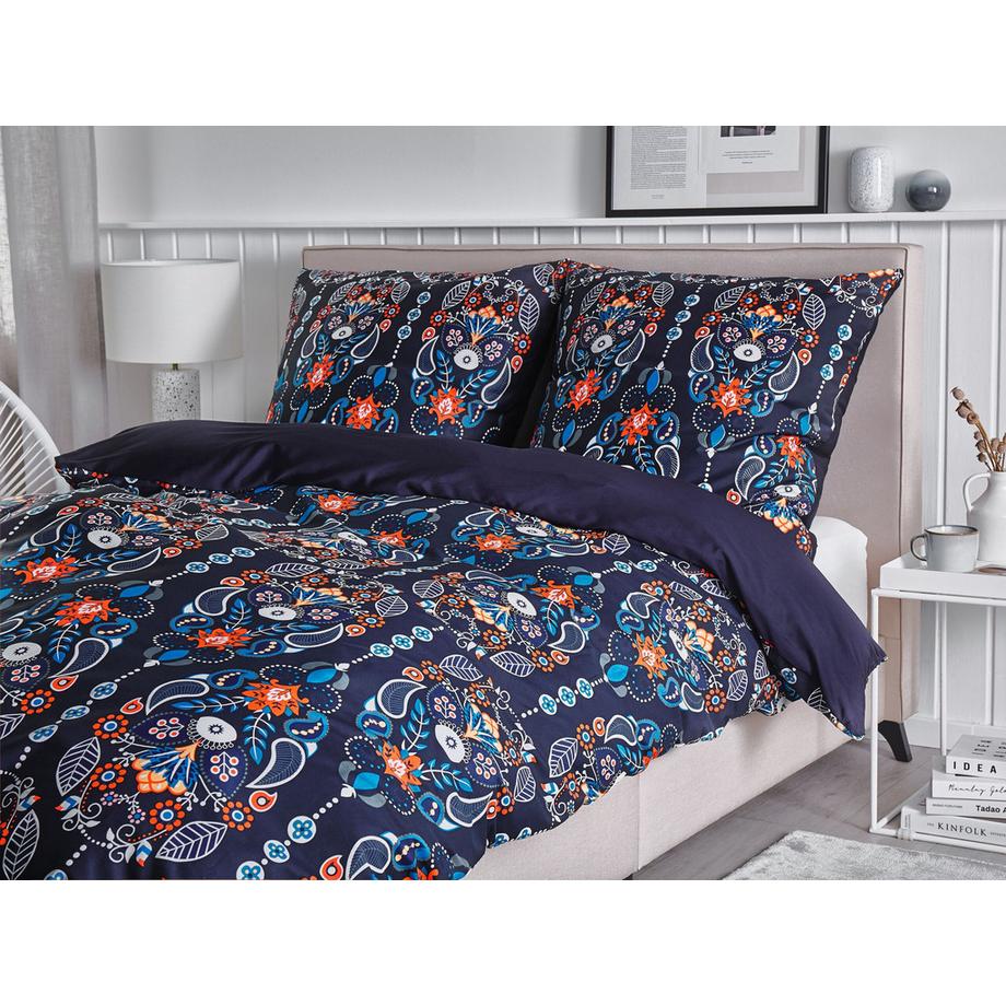 Beliani MADRONA Moderne Parure de lit en Satin de Coton  