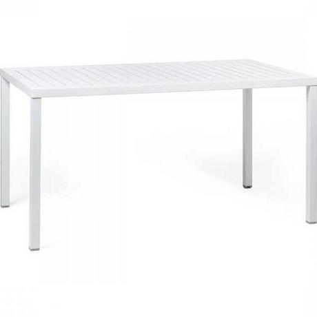 NARDI outdoor Table de jardin empilable Cube blanc 140  