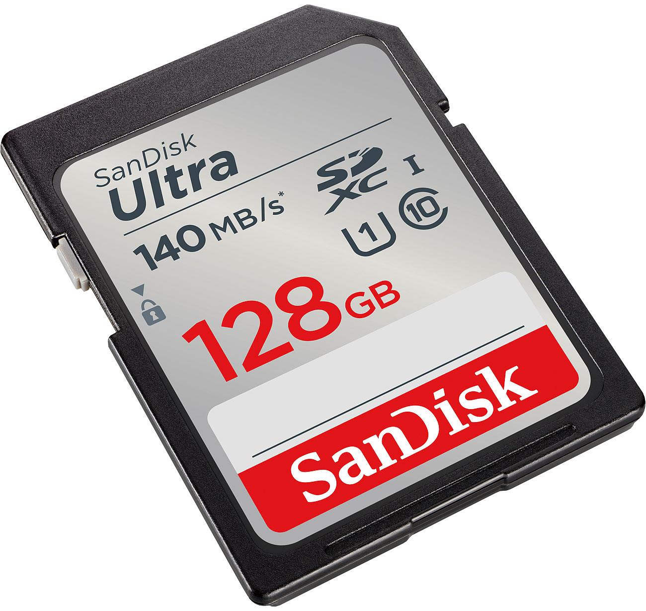 SanDisk  Scheda di memoria SDXC Ultra da 128 GB, SDSDUNB-128G-GN6IN 