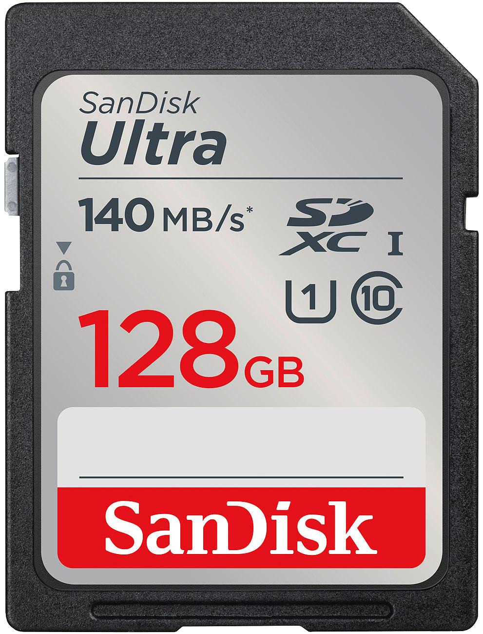 SanDisk  Scheda di memoria SDXC Ultra da 128 GB, SDSDUNB-128G-GN6IN 