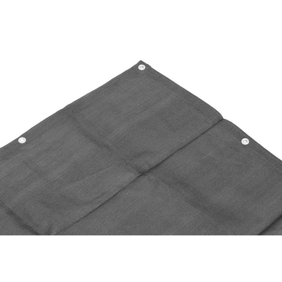 Northio Balkon Sichtschutz inkl. Beschlägen Schattiergewebe + Montagezubehör  