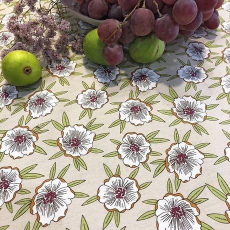 Fleur de Soleil Tischdecke abwaschbar rund oder ovale Staubblätter  