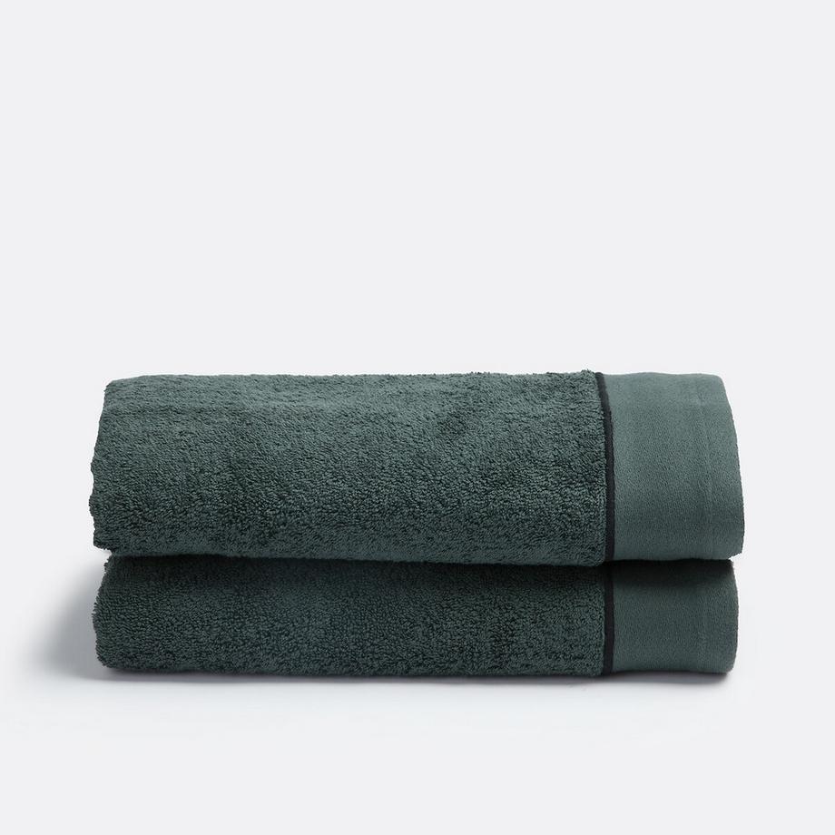 La Redoute Intérieurs Set mit 2 Handtüchern aus gekämmter Baumwolle 675g/m2  