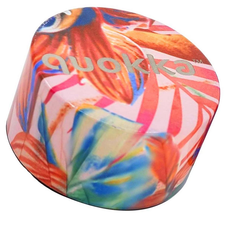 Quokka Bottiglia Termica a Doppia Parete Motivo Fiori Tropicali  