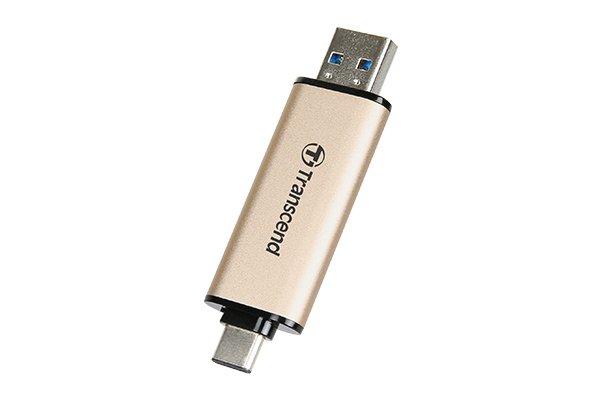 Transcend  Transcend JetFlash 930C lecteur USB flash 128 Go USB Type-A / USB Type-C 3.2 Gen 1 (3.1 Gen 1) Or 