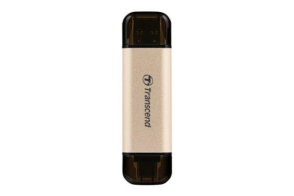 Transcend  Transcend JetFlash 930C USB-Stick 128 GB USB Type-A / USB Type-C 3.2 Gen 1 (3.1 Gen 1) Gold 