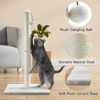 Alopini  Poteaux à gratter ultimes pour chats, poteau en sisal, poteau de remplacement pour poteau à gratter, planche à gratter avec peluche 