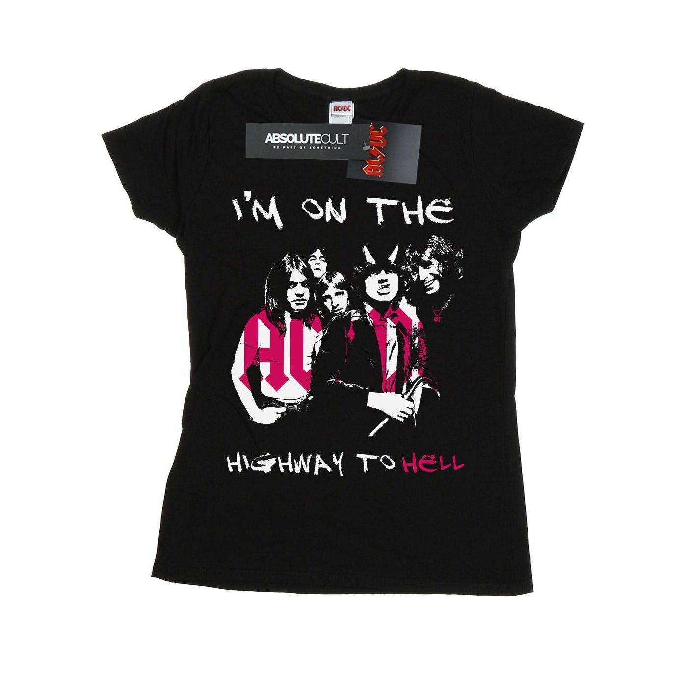 Image of Acdc I'm On The Highway To Hell Tshirt Damen Schwarz XL