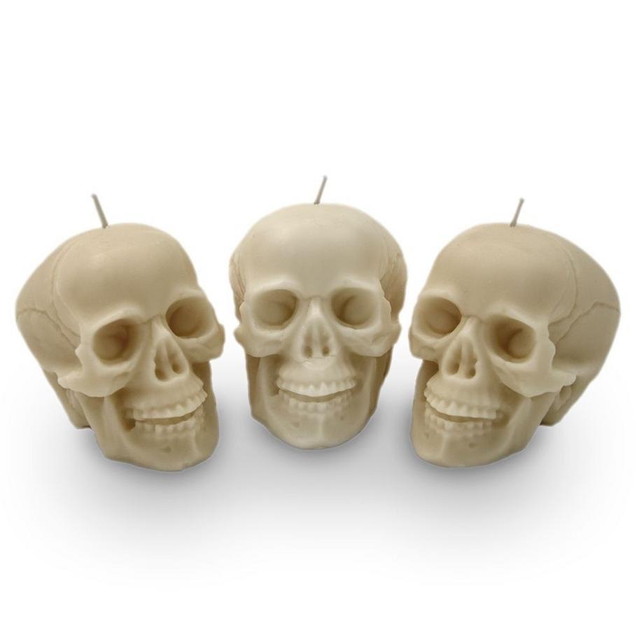 Mikamax Totenkopf-Kerzen-Set  