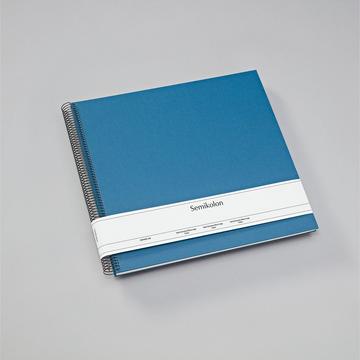 Azzurro (34.5 x 33 cm, Cremeweisse Seiten)