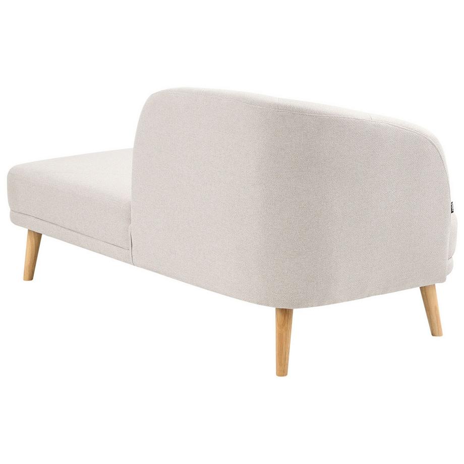 Beliani Chaise longue côté gauche en Tissu Traditionnel TANLAY  