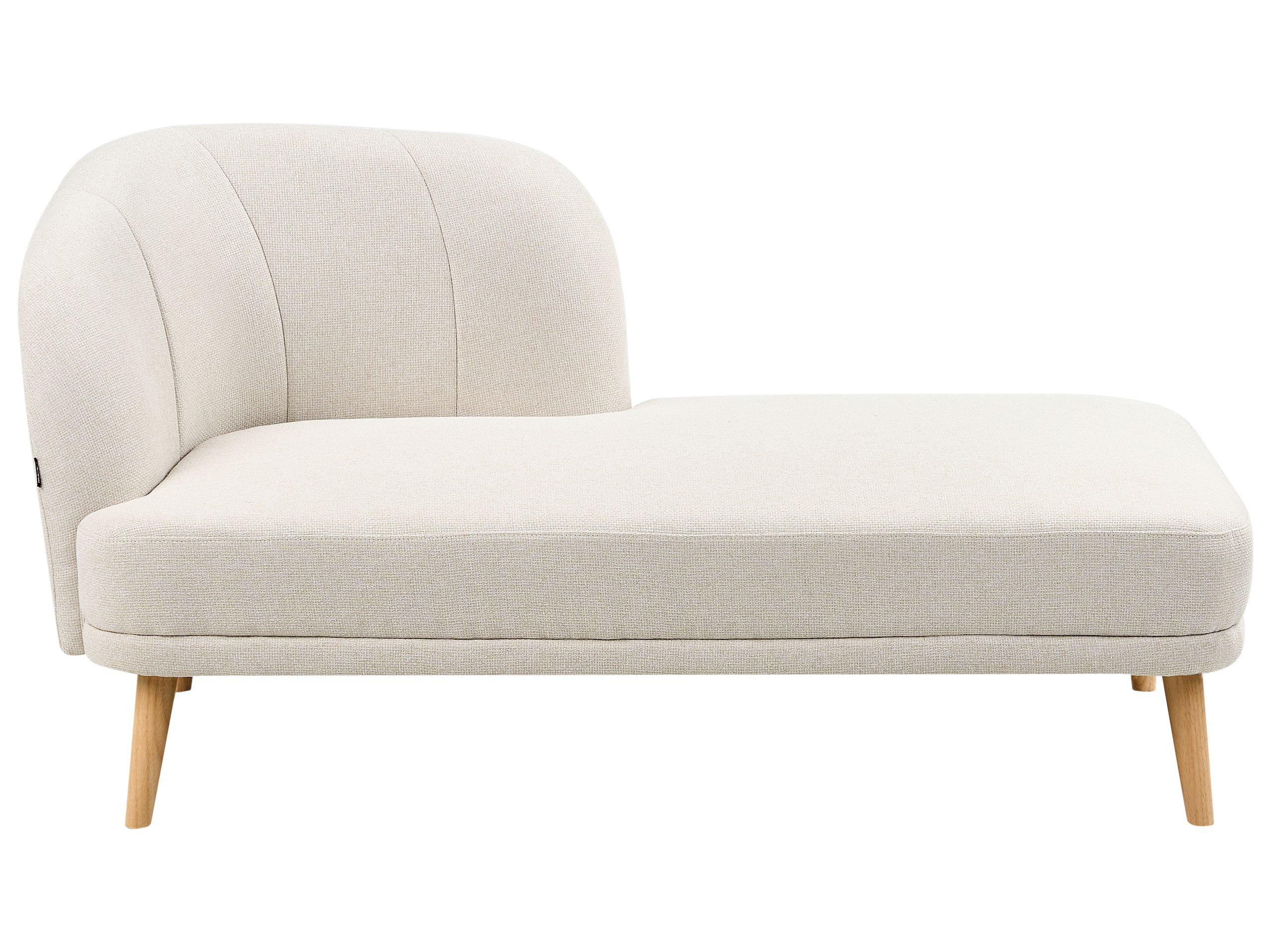 Beliani Chaise longue côté gauche en Polyester Traditionnel TANLAY  