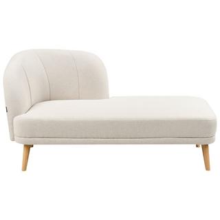 Beliani Chaise longue côté gauche en Polyester Traditionnel TANLAY  