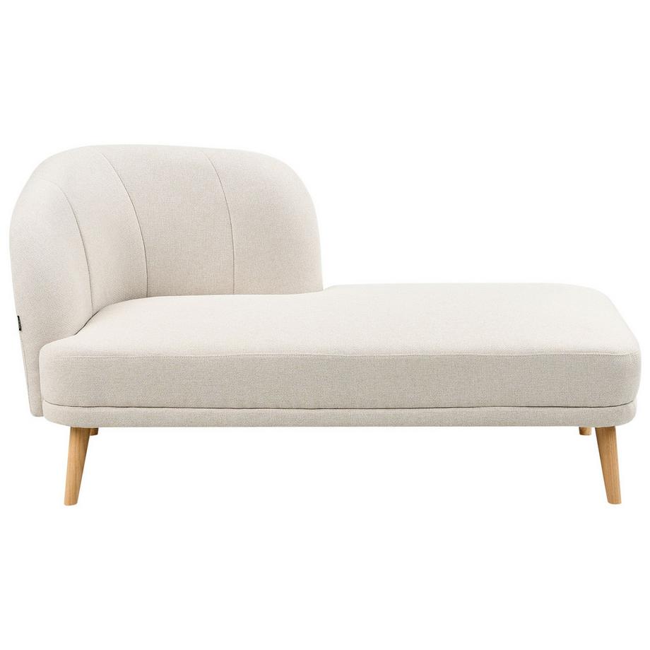 Beliani Chaise longue côté gauche en Tissu Traditionnel TANLAY  