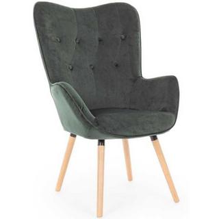 mutoni Fauteuil Juliet Velours vert foncé  