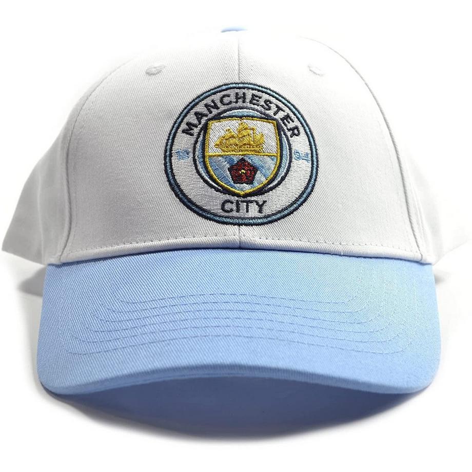 Manchester City Casquette de baseball à contraste avec blason brodé  